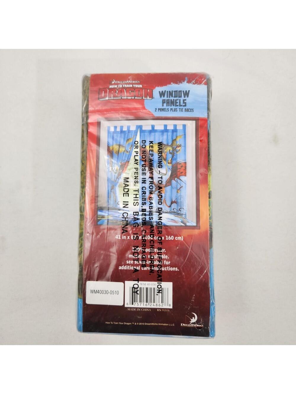 RARE How To Train Your Dragon HTTYD Window Curtains - Hookfang Barf Belch Terror